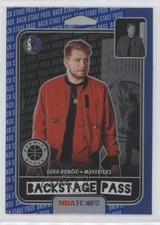 2019-20 Panini NBA Hoops Premium Stock Back Stage Pass Blue Luka Doncic #3 00jz
