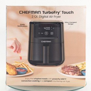Chefman TurboFry 2 Quart Mini Air Fryer avec Touch Control Compact Black