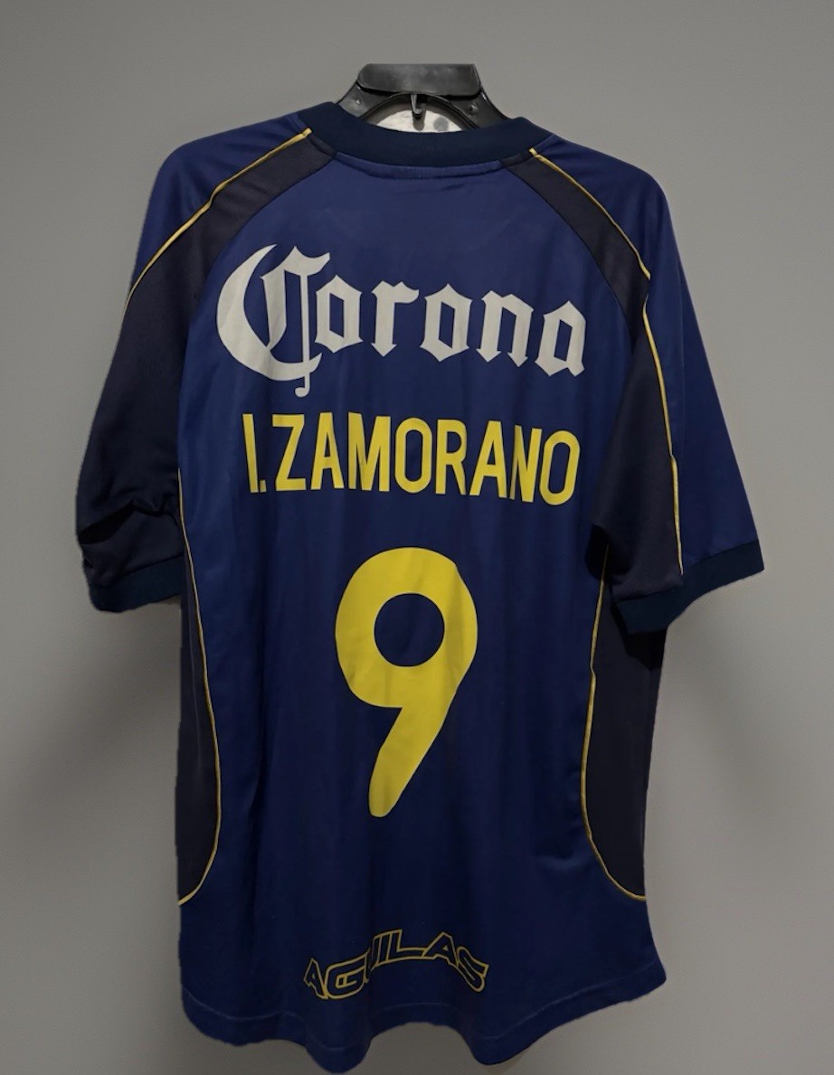 Club Aguilas del America Nike Jersey Size LARGE I. ZAMORANO #9