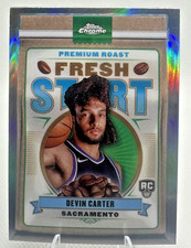 DEVIN CARTER  2024-25 Topps Chrome Fresh Start Blue Refractor RC Kings