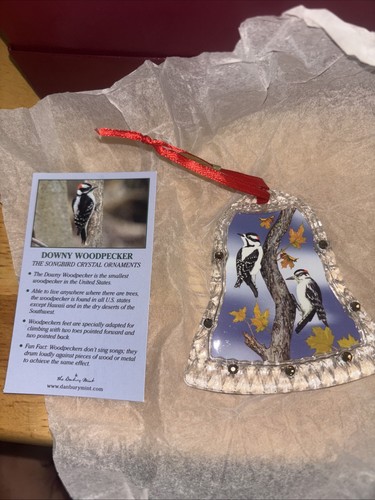Collection of 12 Danbury Mint Song Bird Crystal Christmas Ornaments w/ box - Picture 10 of 14