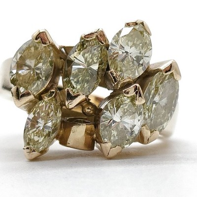 Jewelry Ring Natural Diamond 1.97ct Gold 4111345