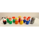 Vintage Fisher-Price Little People Figure Lot 10pcs w/ Dog Knight Figure