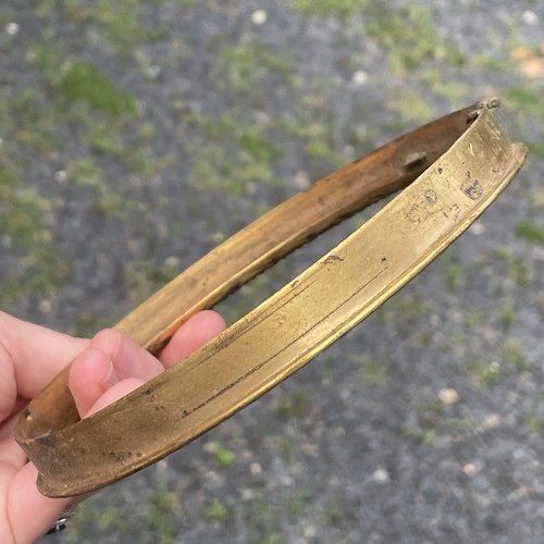 5-13/16" Messing Ring mit Scharnier für Kunstprojekt Rahmen Uhren verziert gestempelt Regency - Bild 4 von 8
