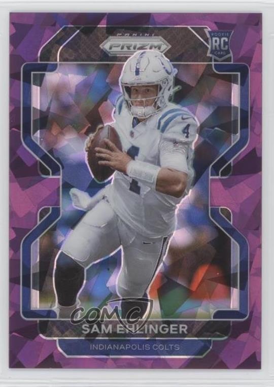2021 Panini Prizm Rookie Purple Ice Prizm 148/225 Sam Ehlinger #395 2g6