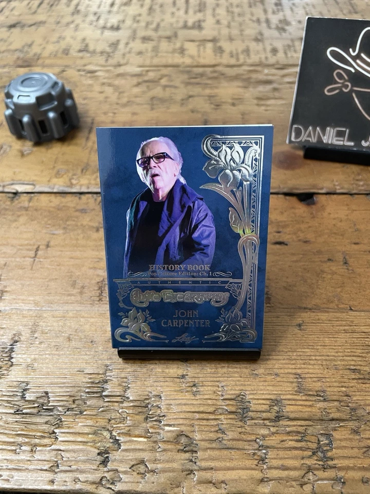 🔥 1/1 John Carpenter 2024 Leaf History Book Auto Biography Silver Booklet - Image 4 of 4