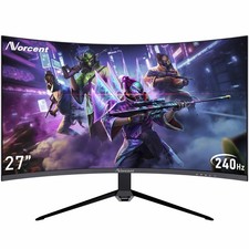 Norcent 27-inch FHD 240Hz 1080p Gaming Curved Monitor