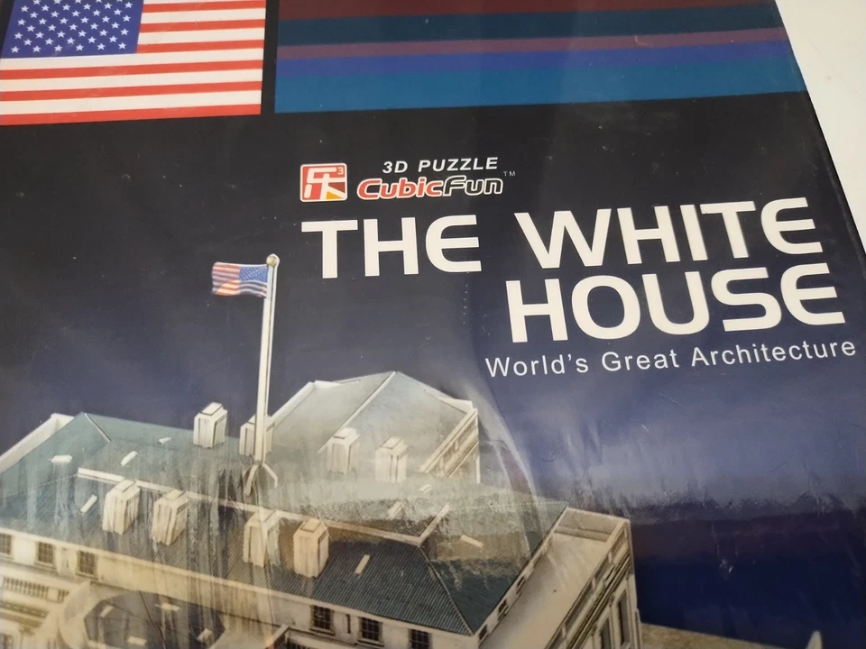 The White House 3D CUBIC FUN PUZZLE WORLD’S GREST ARCHITECTURE C060h Sealed New - Image 3 of 4