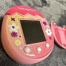 Tamagotchi Pix Virtual Pet Pink Floral Shell Electronic Toy