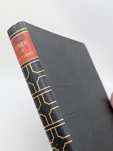 Vintage DIE BIBEL IN BILDERN (gebunden) von Rev. Ralph Kirby Odhams um 1940