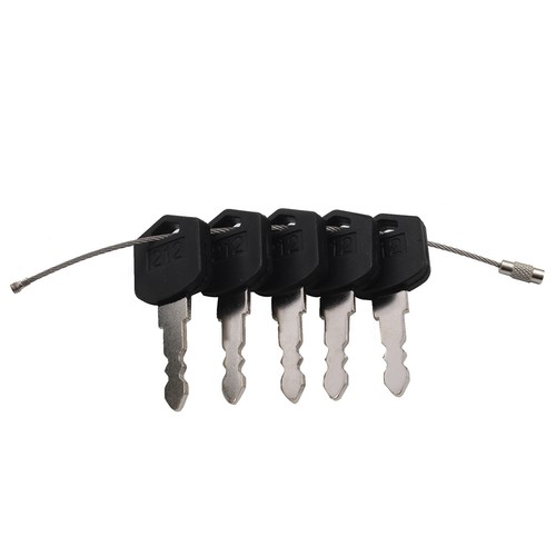 Ignition Key For Daewoo & Doosan Forklift Equipment #D554212 Black 5PCS - Picture 6 of 9