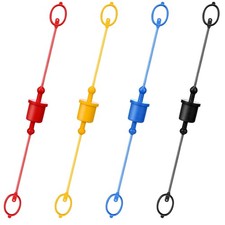 4 Sets 1/4 Hydraulic Hose Caps Quick Coupler Dust Cover Male Female Plug
