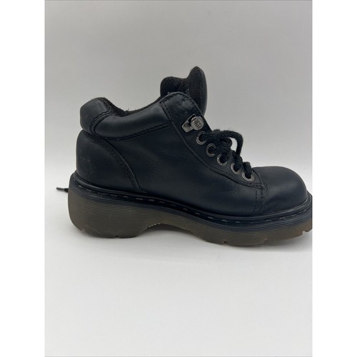 Vintage 90s Dr Martens 8550 Chunky Ankle Boot Women US 6 Black Made in England - Imagen 2 de 13