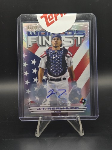 J. T. Realmuto [Autograph] #2000-3 2023 Topps Finest 2000 World's card