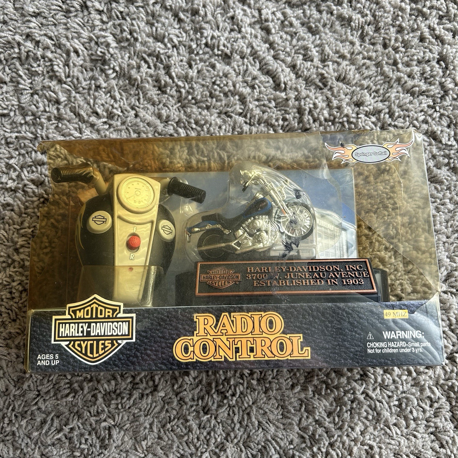 Planet Toys RC 2003 Harley-Davidson"Springer Softail"Blue Mo