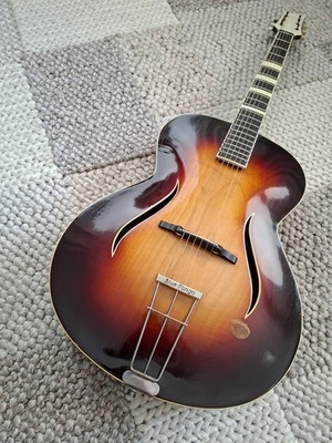 Alte Gitarre Guitar Framus Micoton Made in Germany 1950s Archtop