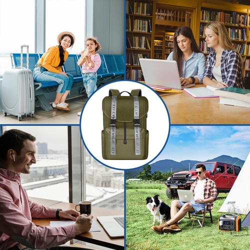 15.6 Inch Laptop Travel Backpack, Water Resistant Anti-Theft Vintage Yellow - 第 6/8 張圖片