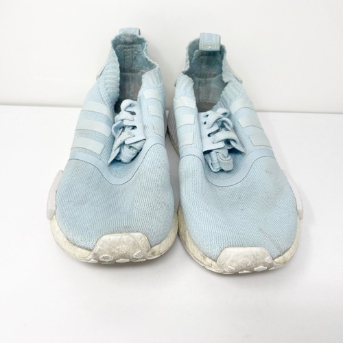 Adidas Womens NMD R1 Primeknit BY8763 Blue Running Shoes Sneakers Size 7 - Picture 11 of 12