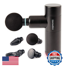 Homedics Therapist Select Compact Percussion Massager 4 Attachments Thermal
