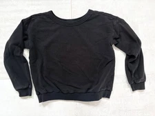 Jungmaven Crux Cropped Sweatshirt, Black, XS