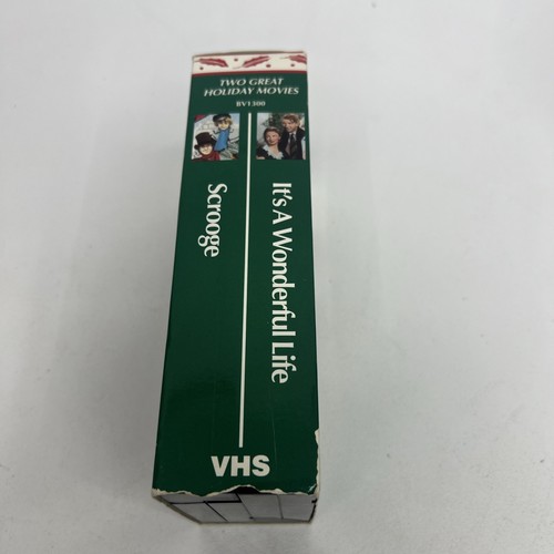 Classic Christmas VHS Movies: Scrooge & It's A Wonderful Life Boxed Set - Picture 2 of 5