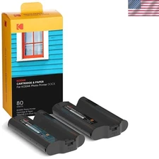 Dock Plus 80 Pack Photo Printer Cartridge - Vibrant Prints, Effortless Refills