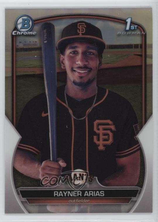 2023 Bowman Chrome Prospects Refractor 333/499 Rayner Arias #BCP-222 1n41