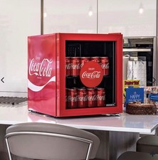 Coca Cola Tabletop Drinks Cooler Red and White Retro Design