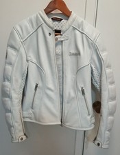 Womens Motorcycle jacket ICON Tuscadero White...