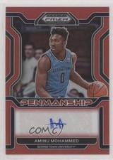 2022-23 Prizm Draft Picks College Penmanship Red 121/199 Aminu Mohammed Auto z1r