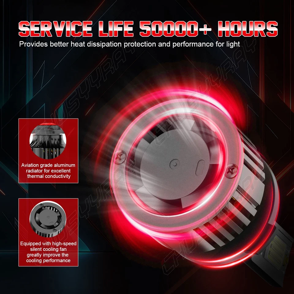 Faros antiniebla de haz alto bajo 6000K LED para Dodge Ram 5500 2011-2017 Foto 4 de 4