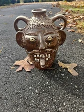 Albert Hodge Pottery Face Jug