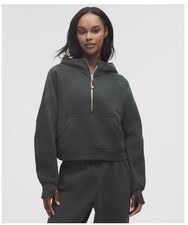   NEW Lululemon Scuba Oversized Half Zip Hoodie XL / XXL Cropped Half Zip
