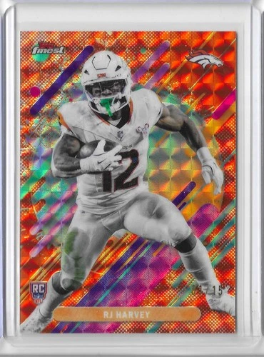2025 Topps Finest Football Orange Geometric RJ Harvey #211