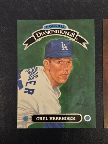 1992 Donruss Diamond Kings Robin Ventura DK-10 Baerga DK-13 Hershiser DK-14 LOT - Picture 4 of 7