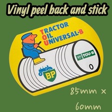  BP Tractor universal B TOU-B Oil Vinyl Sticker Can Jug pourer Pump oiler Retro