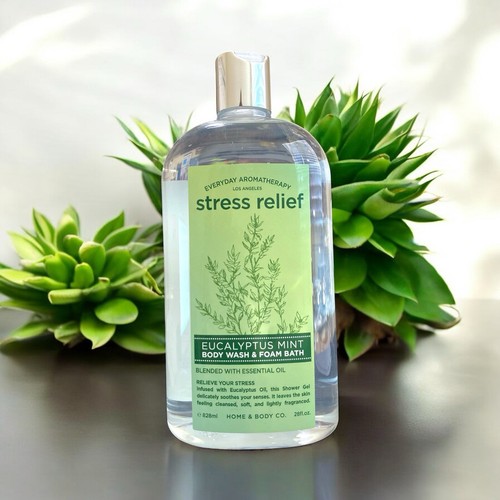 EVERYDAY AROMATHERAPIE Stressabbau EUKALYPTUS MINZE KÖRPER-/SCHAUMWÄSCHE 28 flüssige Unzen