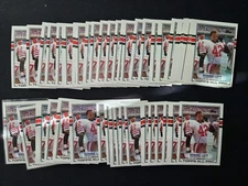 1989 Topps Football Ronnie Lott #9 HOF Lot - 64 Cards