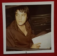 ELVIS Presley ORIGINAL 1st Gen 4/27/69 Photo 3.5x3.5" By Judy Palmer Las Vegas