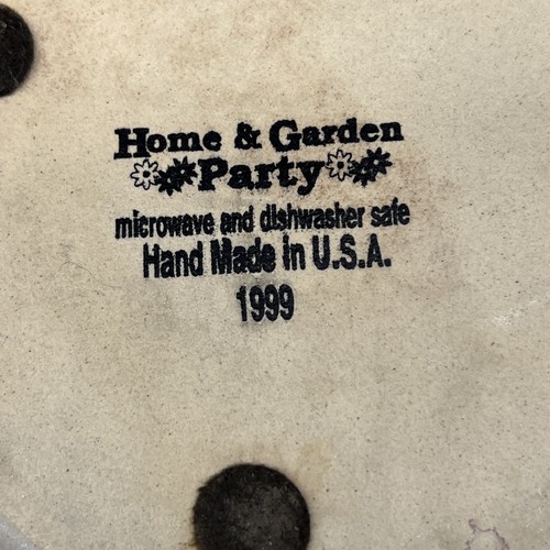 Vintage Home & Garden Party 1999 Stoneware Rooster Lg Canister W/bottlevase - Picture 6 of 11