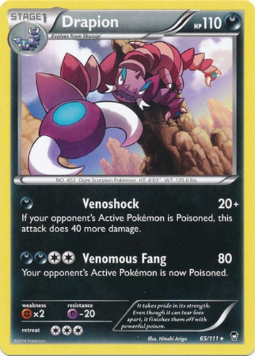 Pokemon - Drapion - 65/111 - Rare - XY - Furious Fists - NM