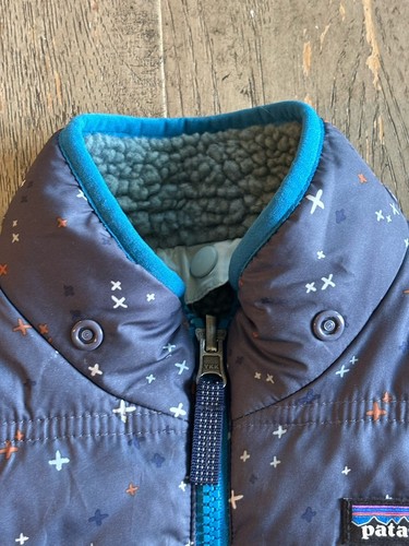 Patagonia Reversibile Tribbles Giacca Bambino Ragazzo Sherpa Puffer Coat - Foto 7 di 17