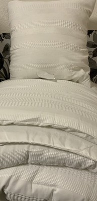   Threshold Full/queen White Comforter With Pillow, White  