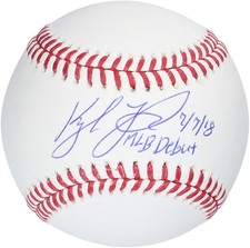 Kyle Tucker Houston Astros Signed Baseball with "MLB Debut 7-7-18" Inscription