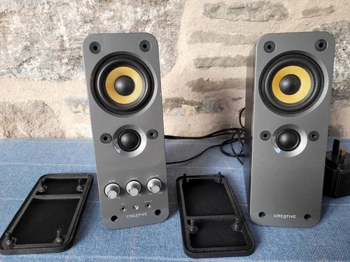 Creative Labs Gigaworks T20 Wired Speakers Grey & Black Compact Computer Desktop