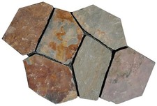 Ackland AKLFSN-EA 18 in. x 24 in. x 0.6 in. Mesh Random Slate - Sierra Gold