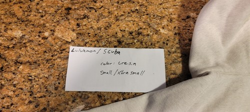Lululemon / Scuba / Small Xtra Small Cream Sweatshirt - Picture 2 of 5