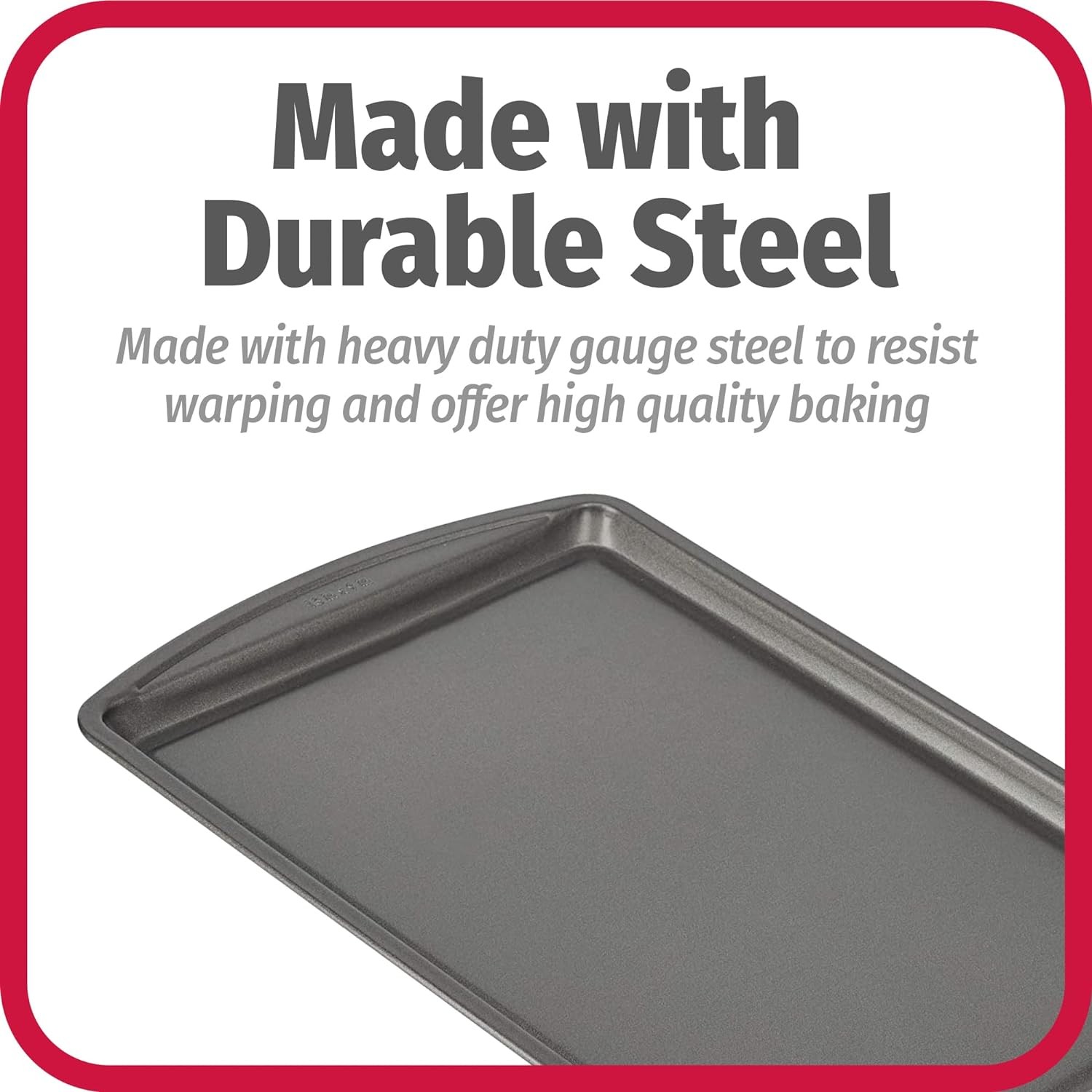 **9"x13" Non-Stick Carbon Steel Baking Sheet Cookie Pan Oven Bakeware**