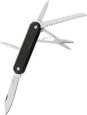 MKM-Maniago Knife Makers Malga 5 Multipurpose Blk Folding Pocket MagnaCut Steel