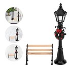 2 Stück Simulation Nachtlampe Miniatur Stuhl Ornament Mini House Supply